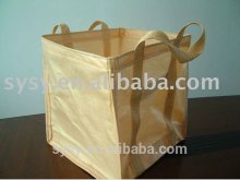 Heavy duty PP jumbo bag ,4 cross corner loops pp woven bag with best quality