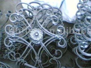 cast steel leaves, forged components