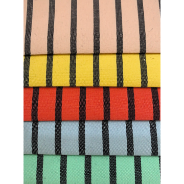 Color Striped Polyester Cotton Fabric