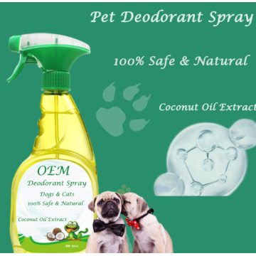 Refrescante spray desodorante para perro y gato.