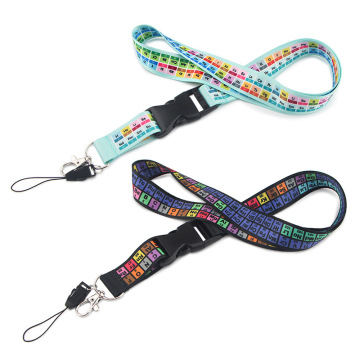 Rainbow Lanyard Keychain: Periodic Table of Elements - Fun Chemistry Science Keychain for School Gifts