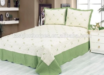 Luxury cottton bedspreads/hand embroidered bedspreads