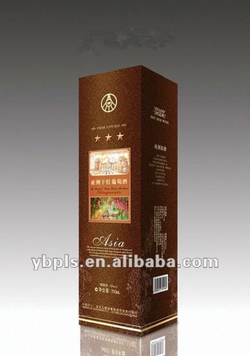 hot seal 3D plastic package box for wine vodka whiskey