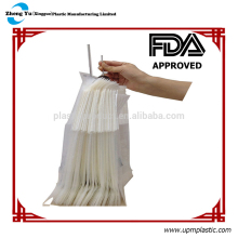 1935/2004/EC plastic wicketed bread bag with logo