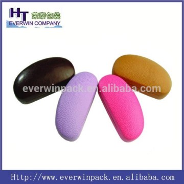 Wholesale delicate metal spectacle box covered with leather