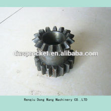 Helical pinion spur gear