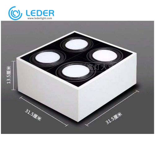 LEDER Stmievateľné Podomietkové LED stropné svietidlo