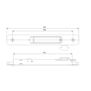 VERROU DE FENÊTRE COULISSANTE EN ALUMINIUM