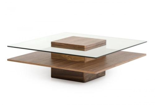 Tables basses contemporaines table basse en noix