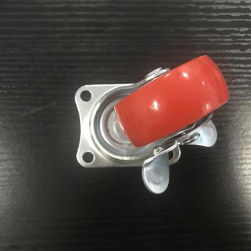 2 Inch Plate Swivel PVC Material with brake Small Caster