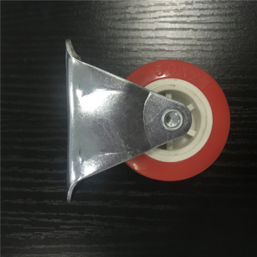 2 Inch Rigid Swivel PVC Material Small Caster