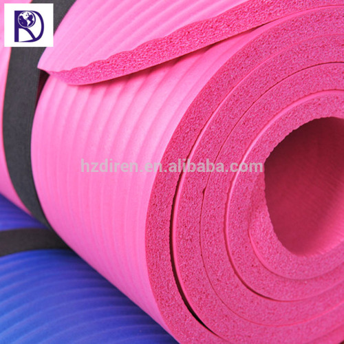 OEM Anti-tear NBR yoga mat/high density exercise gym mat/extra thick non-slip fitness pilates mat wholesale