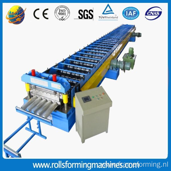 Floor Tile Decking Forming Machine With Galvanized Marerail