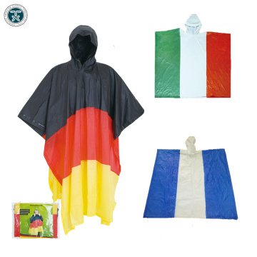 Regenponcho in PVC-Tarnung für Regen