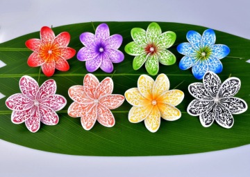 3 1/2" Polynesia Favorite Flower Tiare Hair Pick