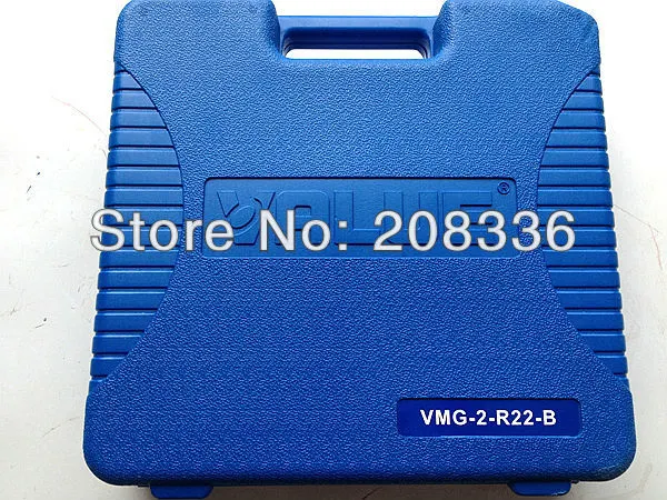 Igeelee Pressure Guage Vmg-2-R22-B Aluminum Alloy Pressure Gauge with Hand-Crarry Plastic Case Ce Approved, 3 PCS Charging Hoses for R22& R134