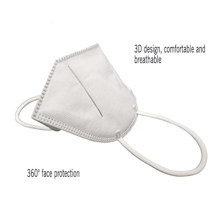 Respirador médico plegable desechable KN95 mascarilla