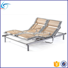 Modern metal frame slatted electric adjustable bed frame