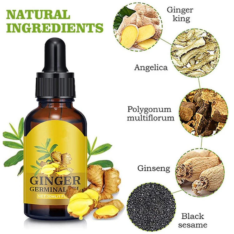 Wholesale Ginger Hair Growth Oil Hair Growth Repair Treatment Oil