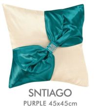 18 X 18 Green Embroidery Throw Pillows Silk For Couch Chair , Feather / Cotton Pillows