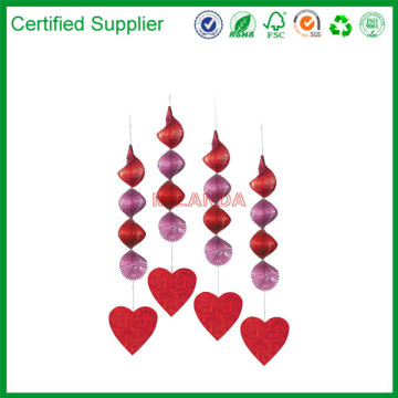 Red Hearts Hanging Decorations