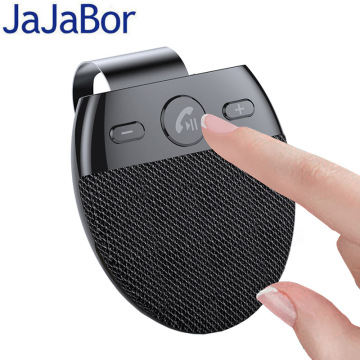 JaJaBor Bluetooth 5.0 Handsfree Carkit Sun Visor Clip Wireless Audio Receiver Speakerphone Loud Speaker Stereo Sound MP3 Player