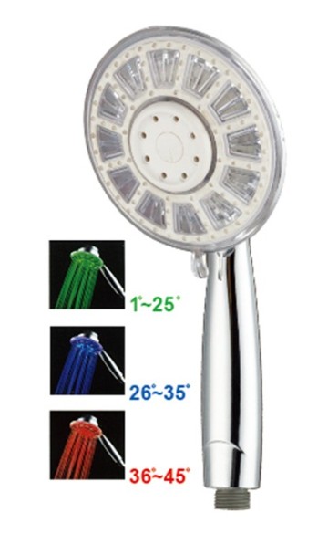 ce led shower nozzle in ABS material