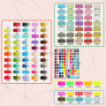 100 colori set di scatole di stagno ad acquerello solido