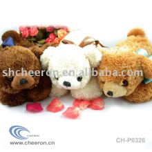 3 colors teddy bear toy ,friendship stuffed bear,friends stuffed teddy bear