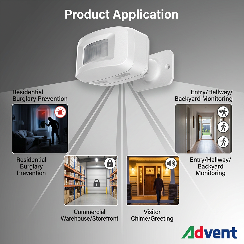 PIR 运动传感器窗户警报 PIR Motion Sensor Window Alarm