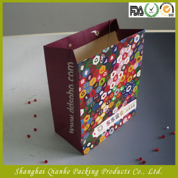 paper gift bag,colorful paper shopping bag, paper packing bag