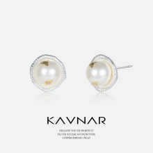 Elegant Lace Pearl Earrings for Daily Wear