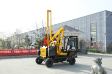 Pipe Depth 2.8m Guardrail Pile Driver