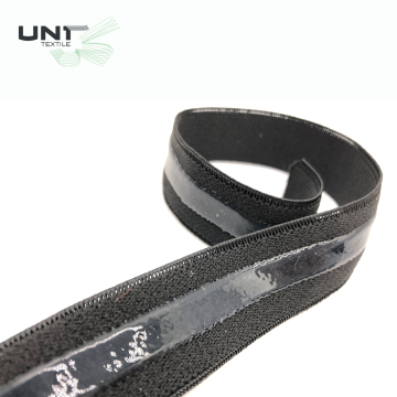 Elastic Printed Bra Tape with Silicone Gripper for Women's Underwear