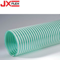 Tubulação verde flexível da sução clara do PVC