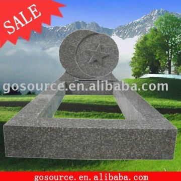 Belgium style granite tombstone