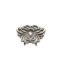 S925 Pure Silver Butterfly Clip Buckle Pendant - Wholesale Thai Retro Ethnic Style Silver Accessories
