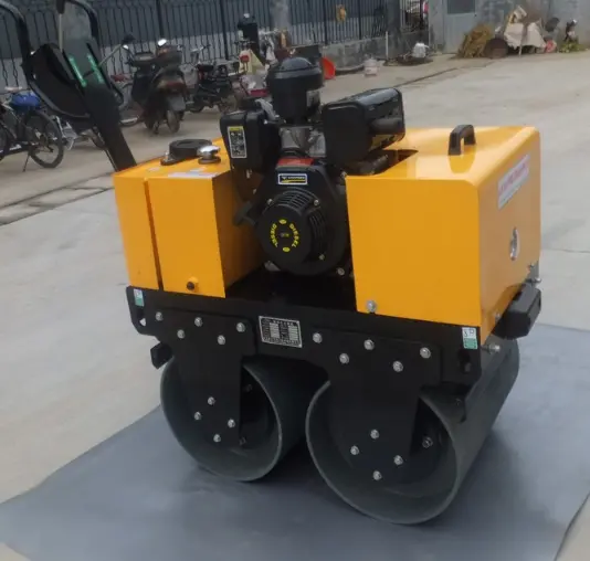 Double Drum Hydraulic Vibratory Mini Road Roller