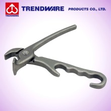 Heavy duty cast aluminum pizza Pan Gripper with spring-loaded handle