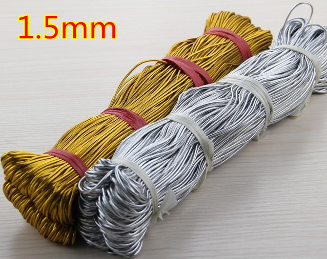 Supply Gold Metalic Elastic Cord