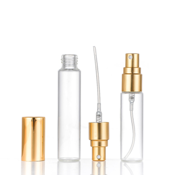 Elegant small glass spray bottle for perfume sample