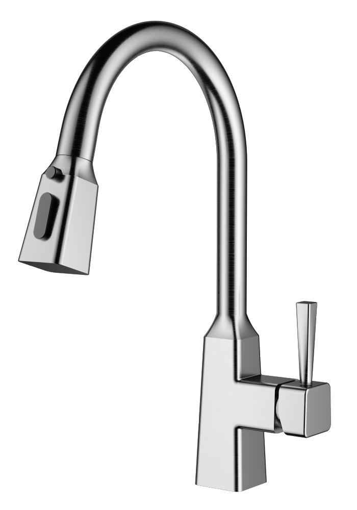 Smart pull-out stainless steel mixer