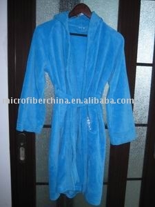 microfiber bathrobe(fleece bathrobe,coral fleece bathrobe)