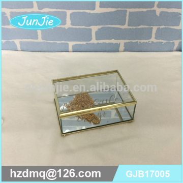 Decorative Glass Jewellery Box Storage Box