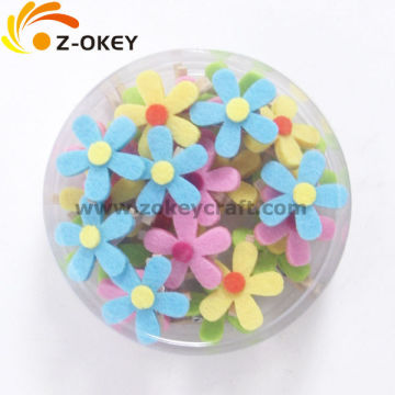 Flower shape felt decoration clips