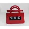 Ladies Handbag Funny Flip Clock