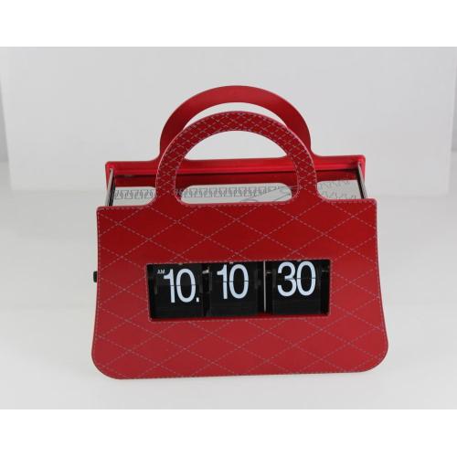 Dames sac à main drôle Flip Clock