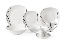 Porcelain Dinnerware Set Square Dishwasher Safe