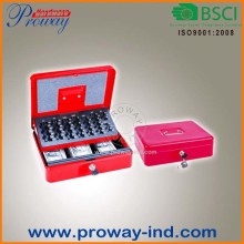 metal money cash box for euro cash box