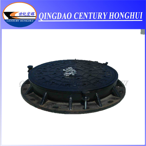 High Quality Non Sparking Black Through Finished in Prisons Manhole Cover